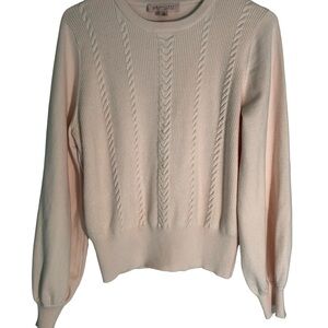 Philosophy Soft light pink Cable Knit Sweater